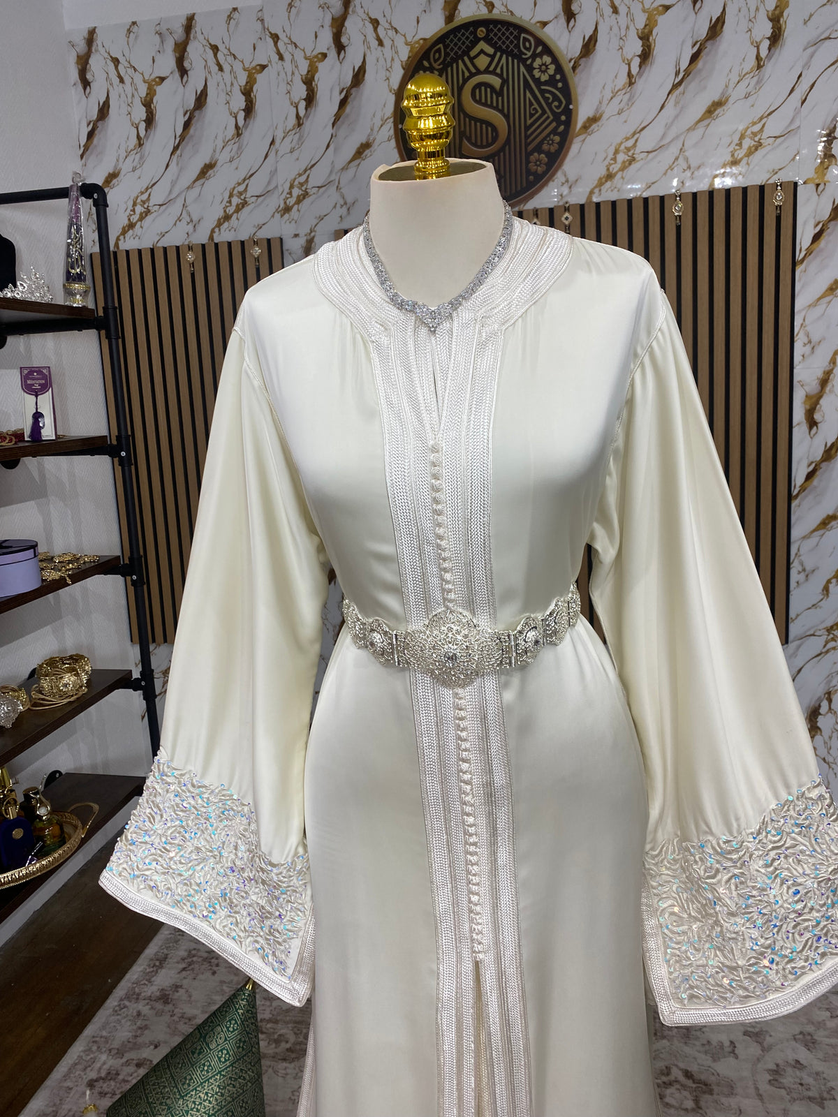Drap de soie - Blanche