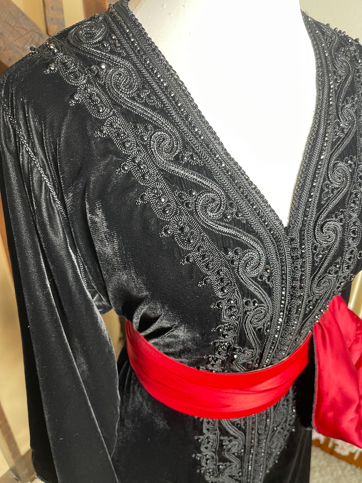 Caftan Velours Noir DR