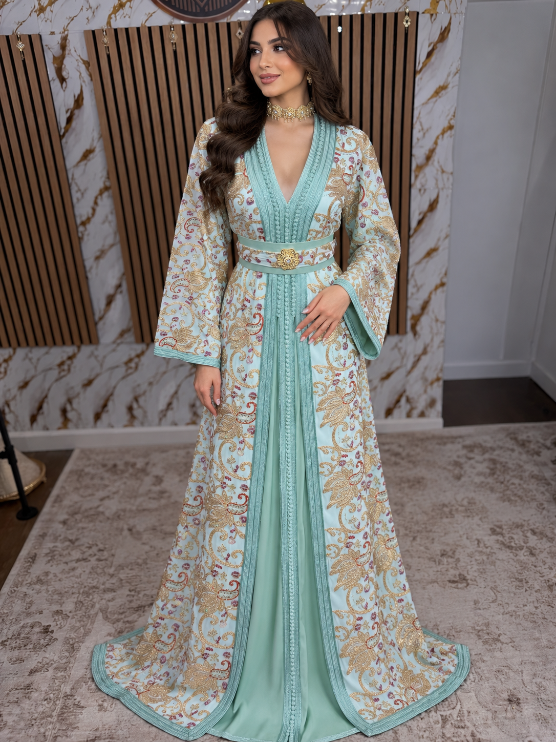 Sari turquoise