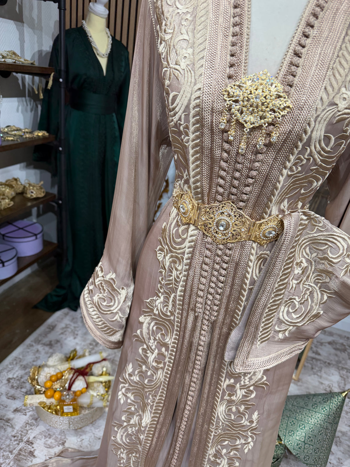 Organza brodée