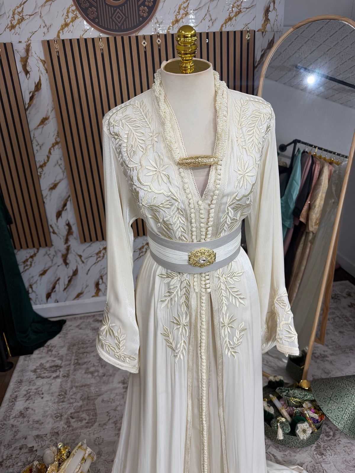 Organza brodée