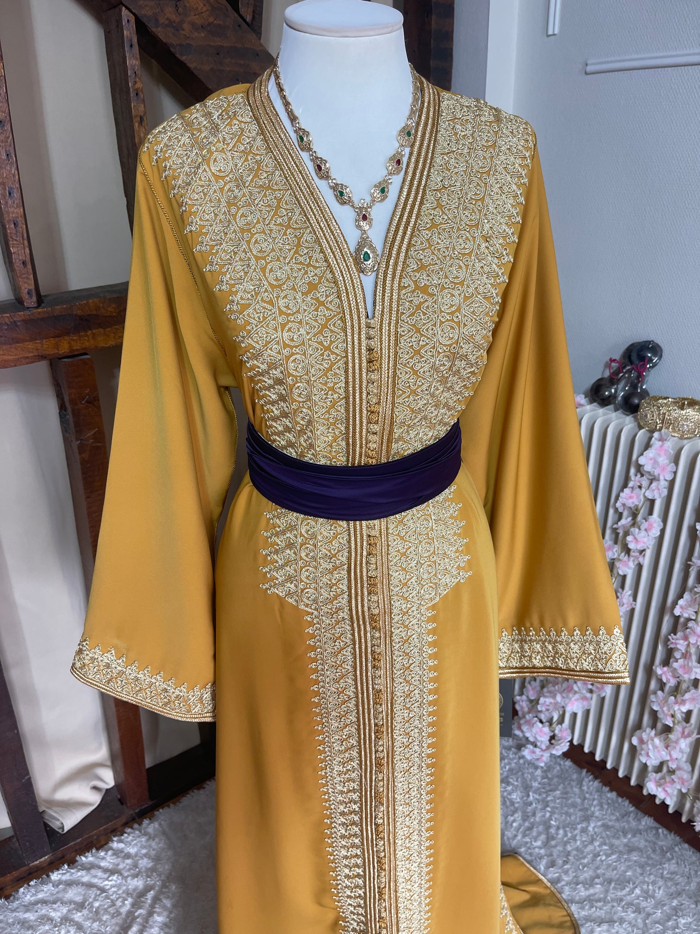 Caftan Mounassaba Jaune M