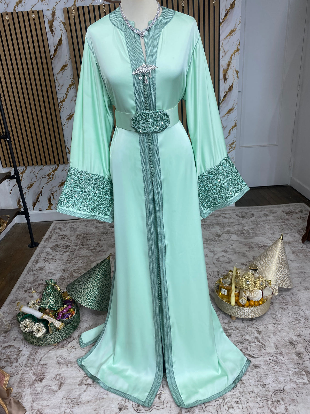Drap de soie - Anis