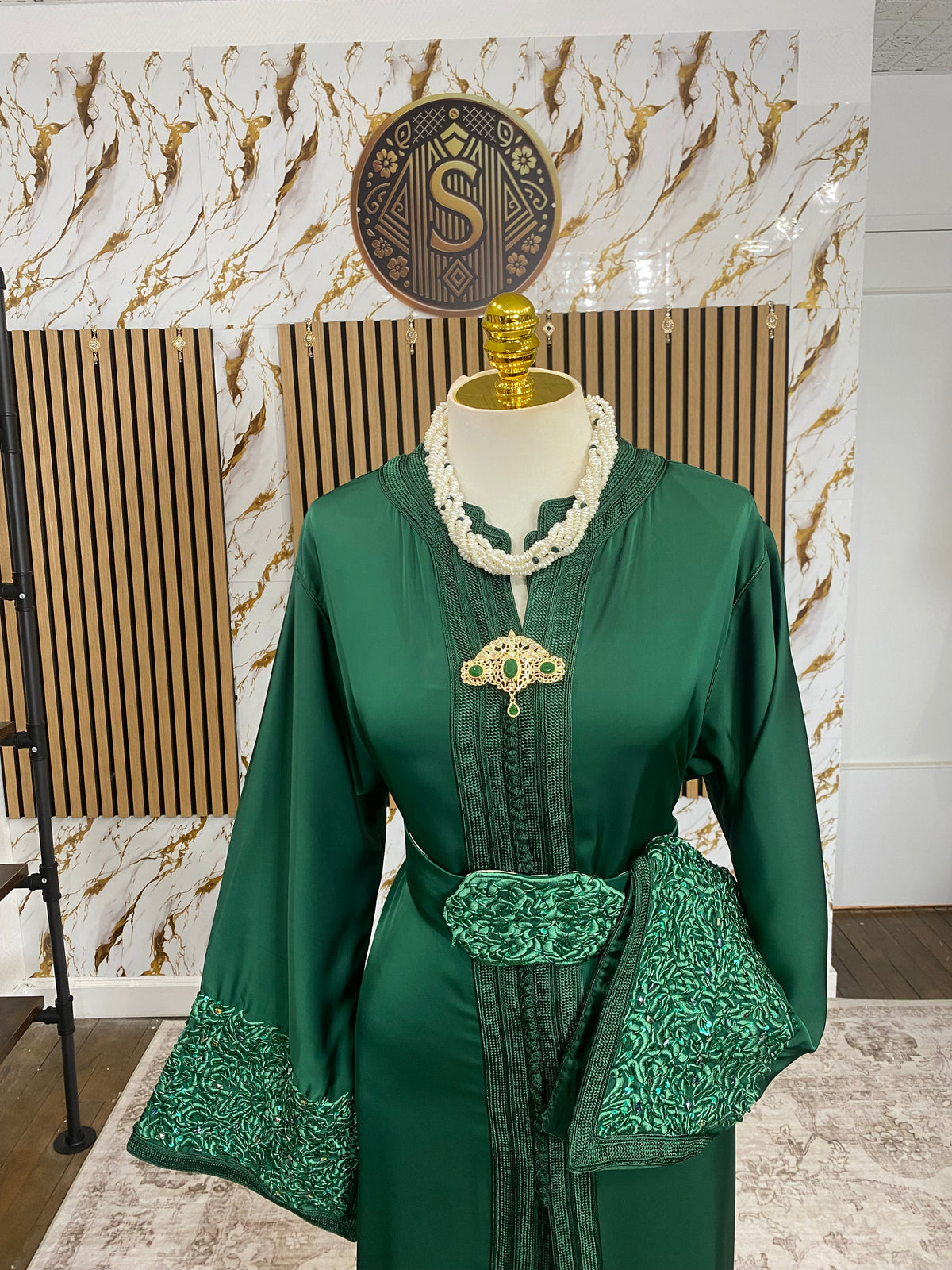 Drap de soie - Vert Royal
