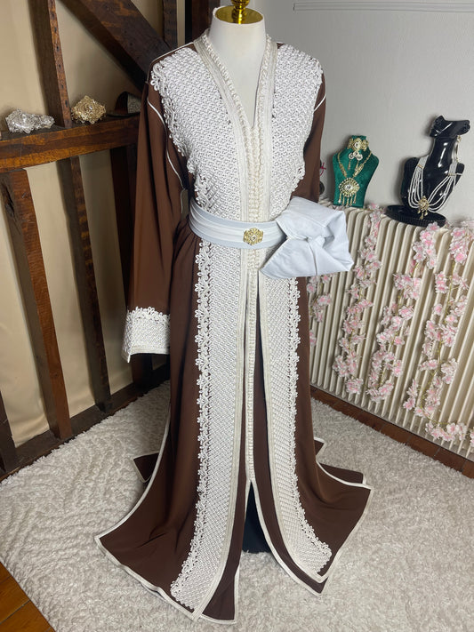 Talchita Dounia Marron Blanc