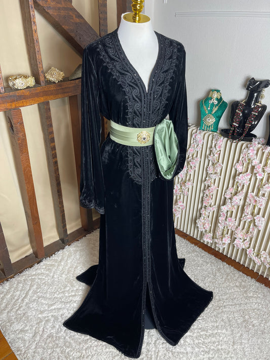 Caftan Velours Noir DV