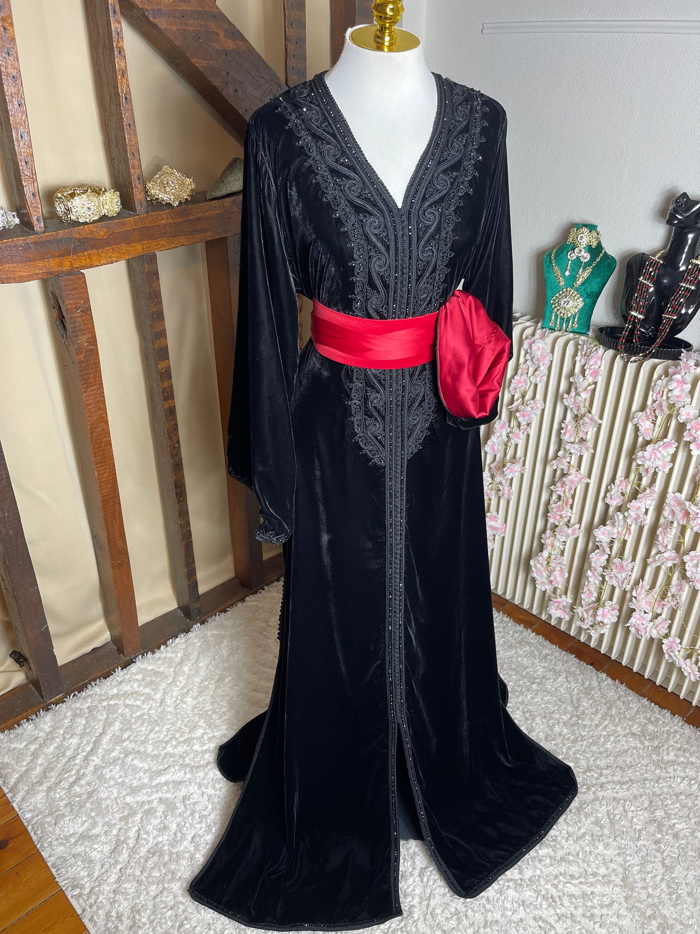 Caftan Velours Noir DR