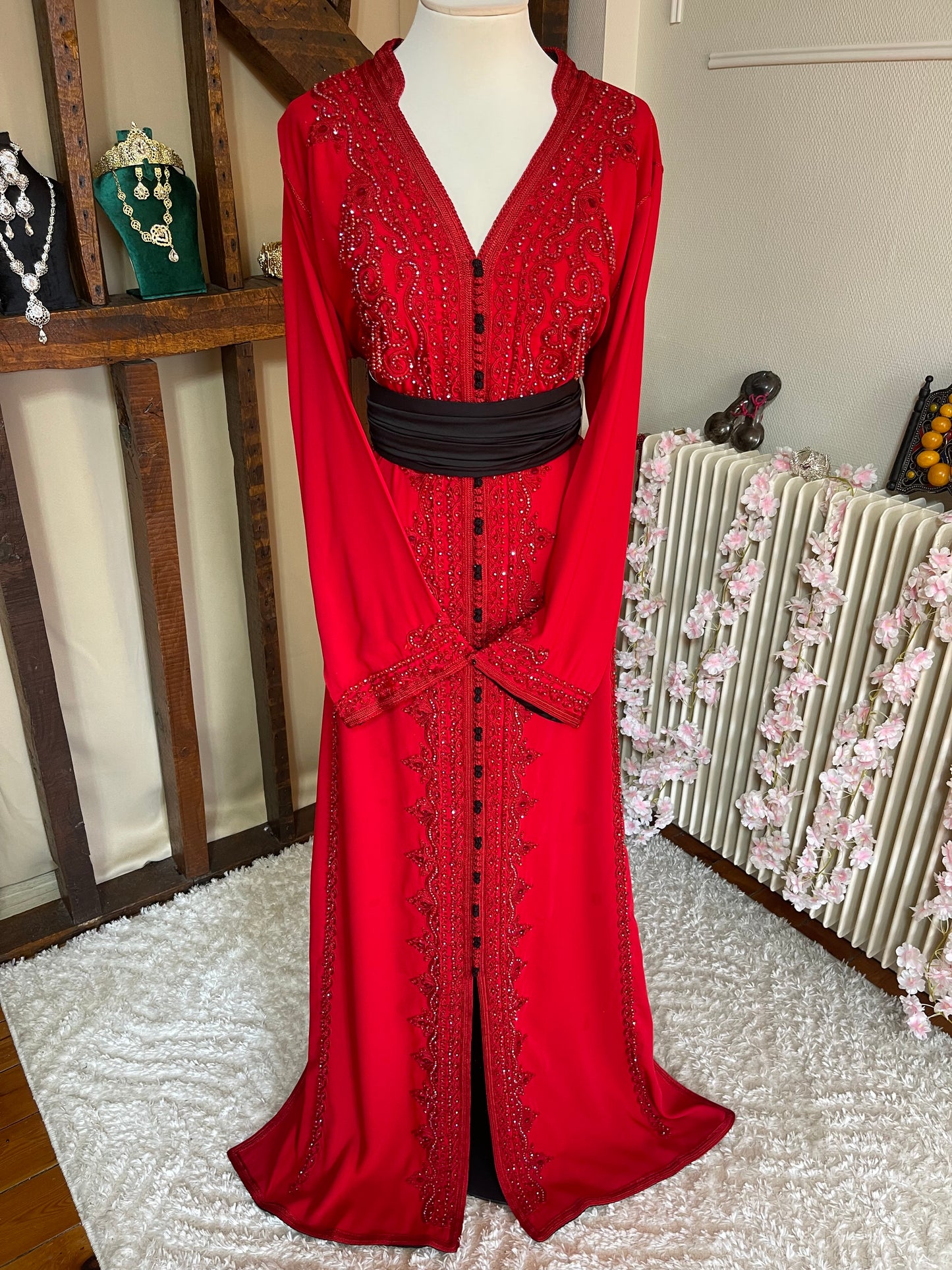 Caftan Mounassaba Rouge
