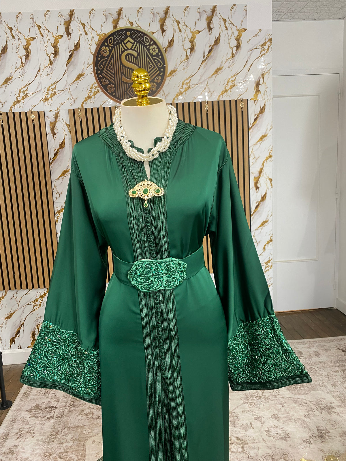Drap de soie - Vert Royal