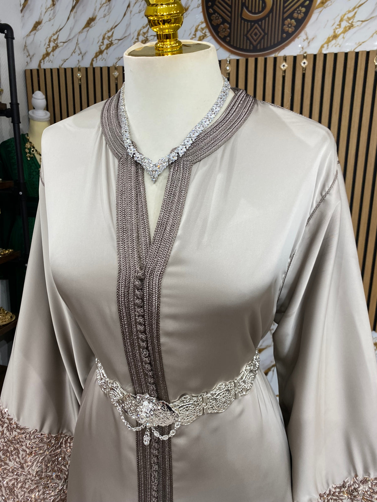 Drap de soie - Taupe