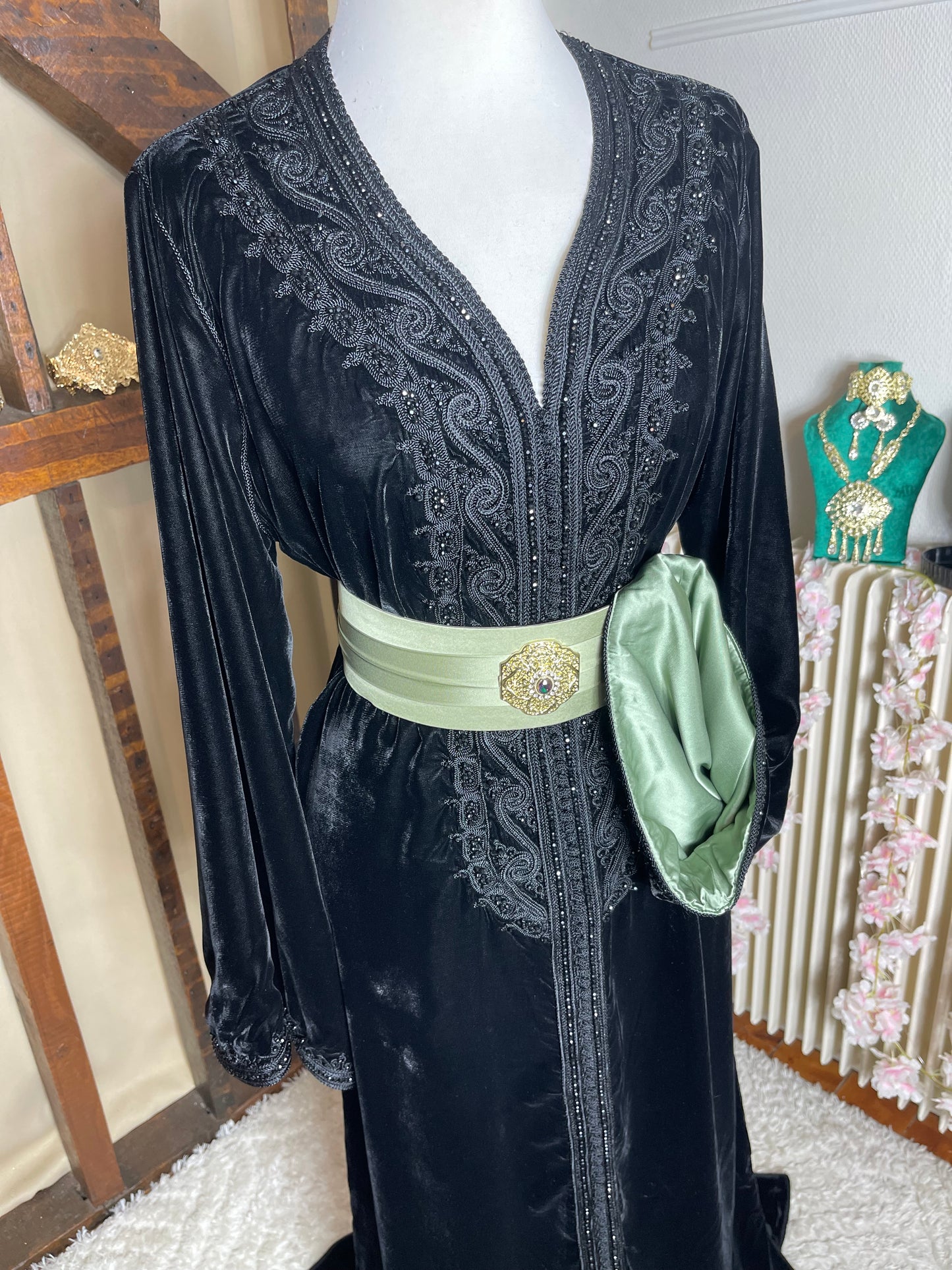 Caftan Velours Noir DV