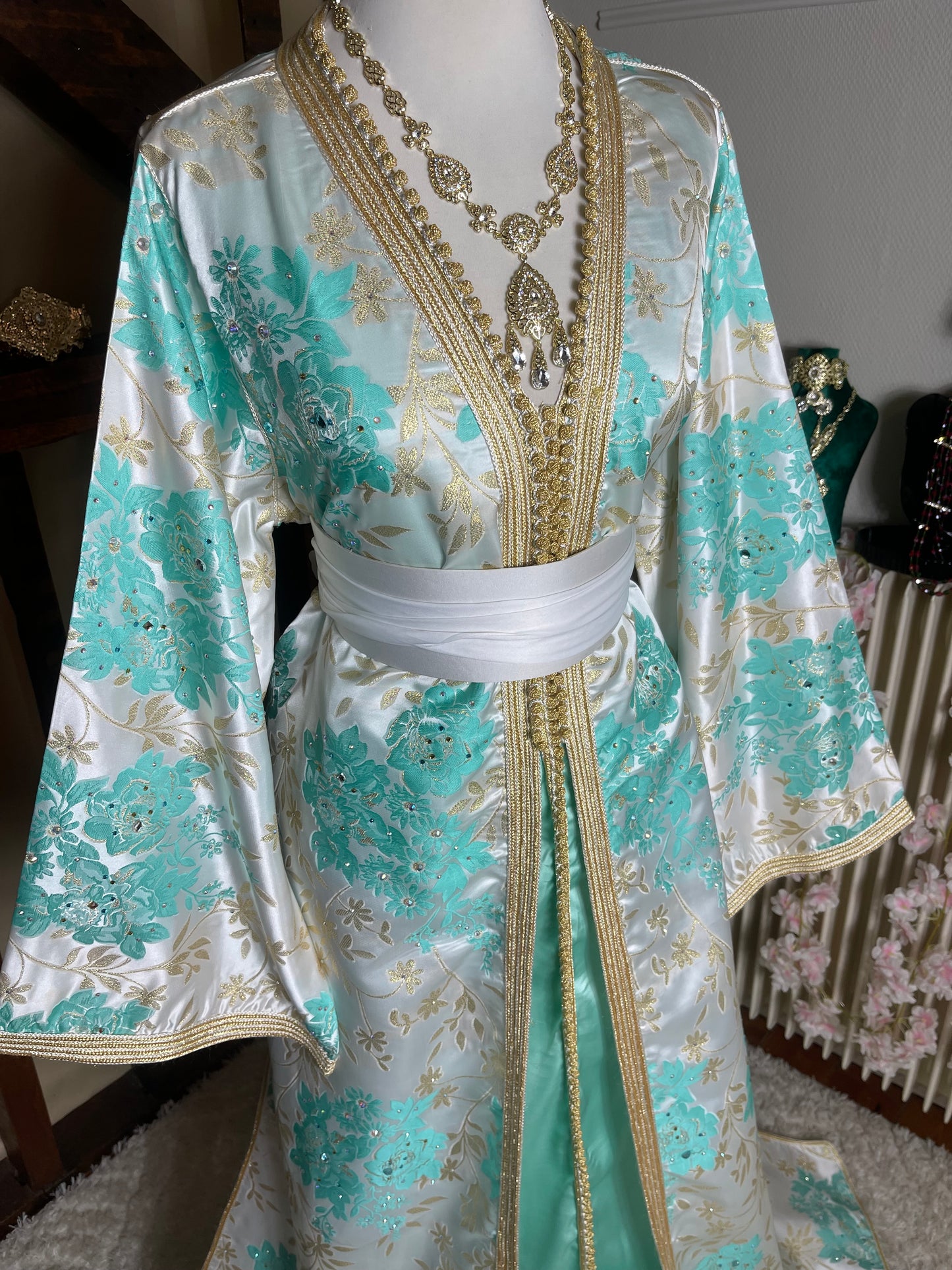 Takchita Brocart Turquoise