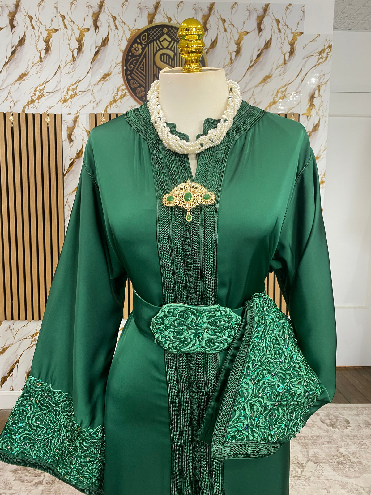 Drap de soie - Vert Royal