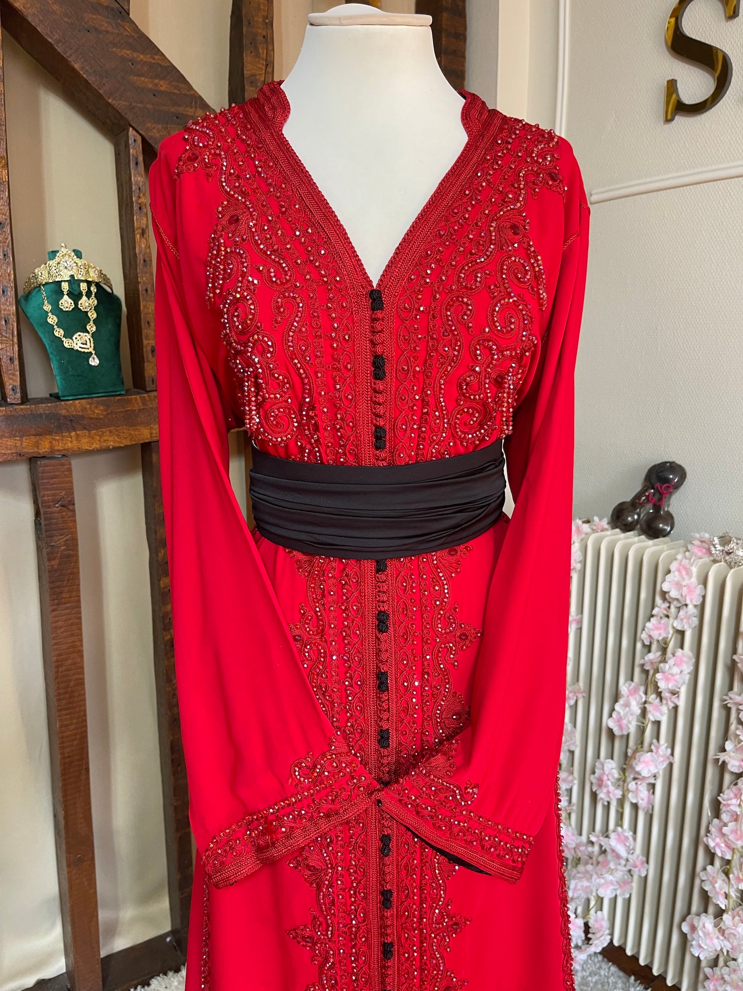 Caftan Mounassaba Rouge
