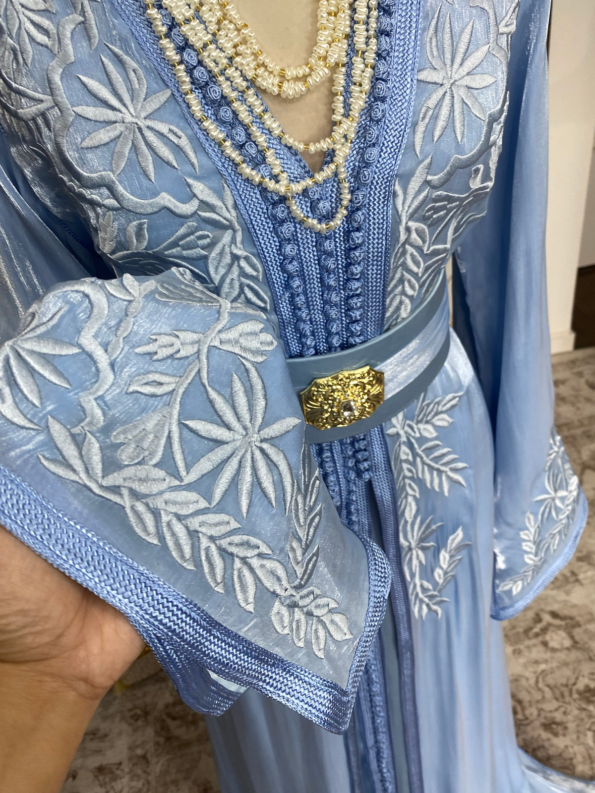Organza brodée