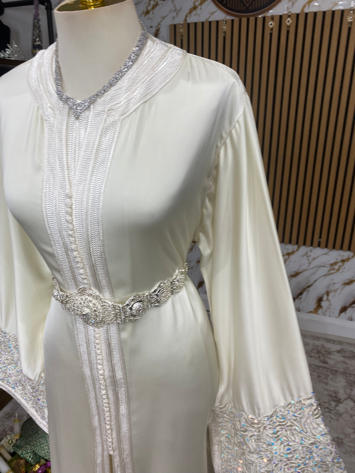 Drap de soie - Blanche