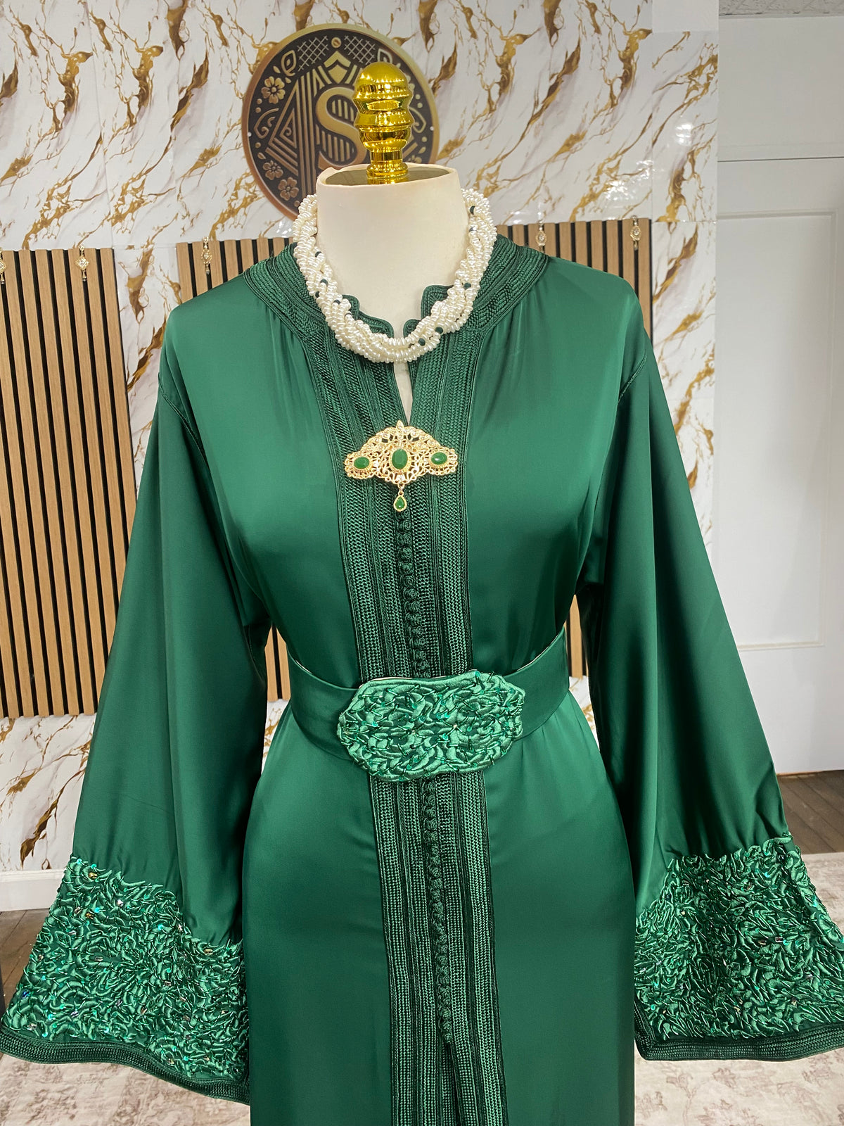 Drap de soie - Vert Royal