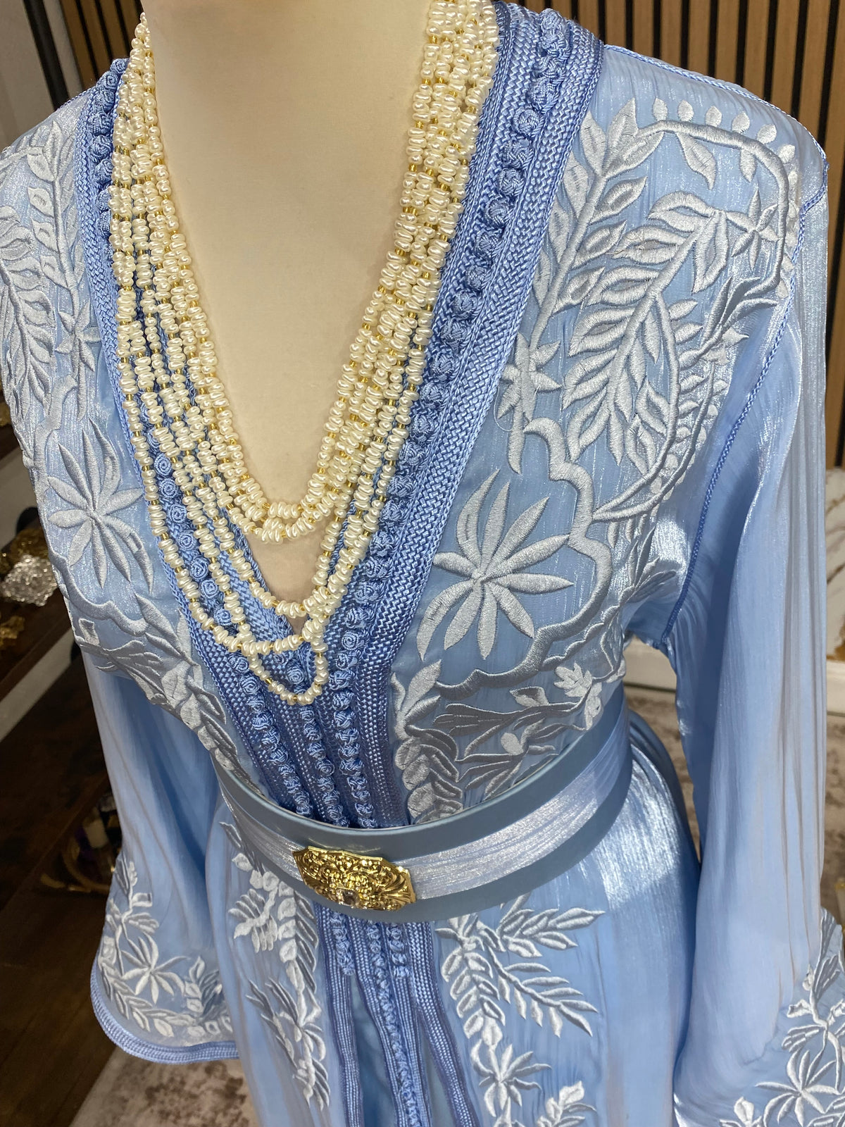 Organza brodée