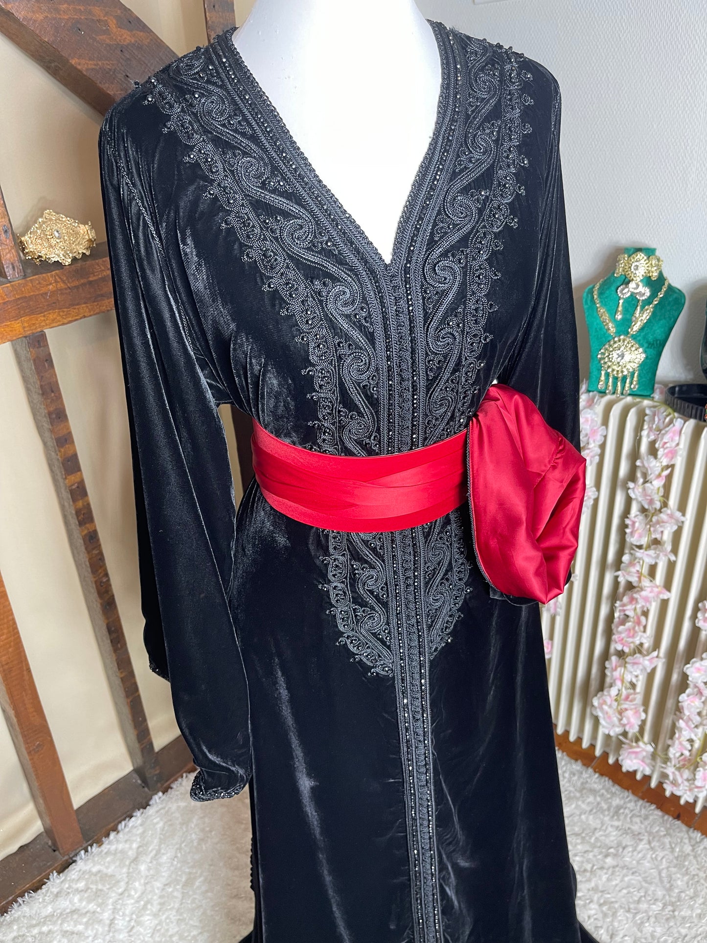 Caftan Velours Noir DR
