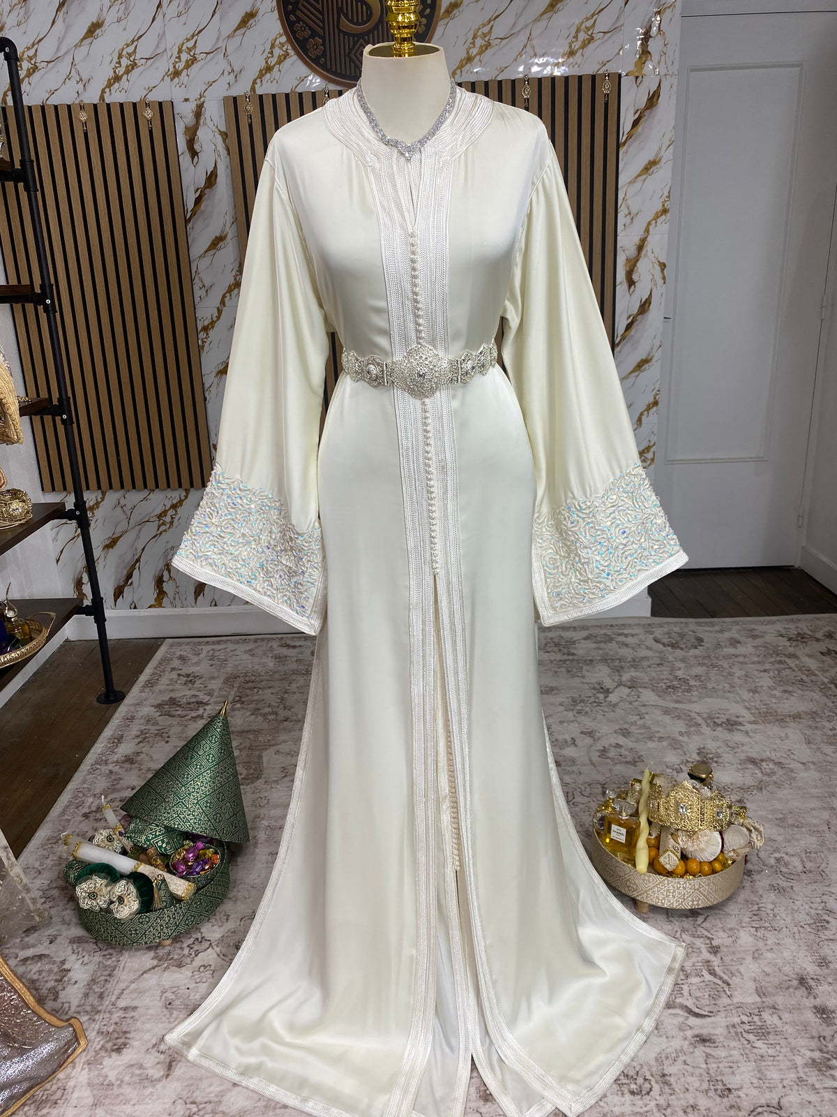 Drap de soie - Blanche