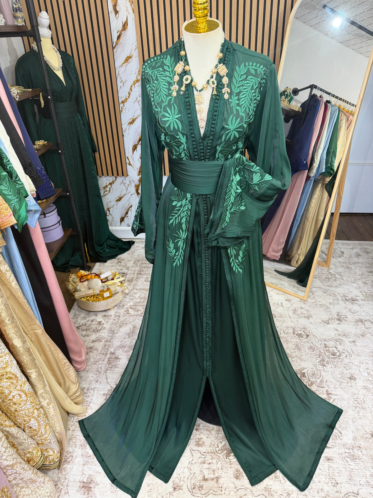 Organza brodée