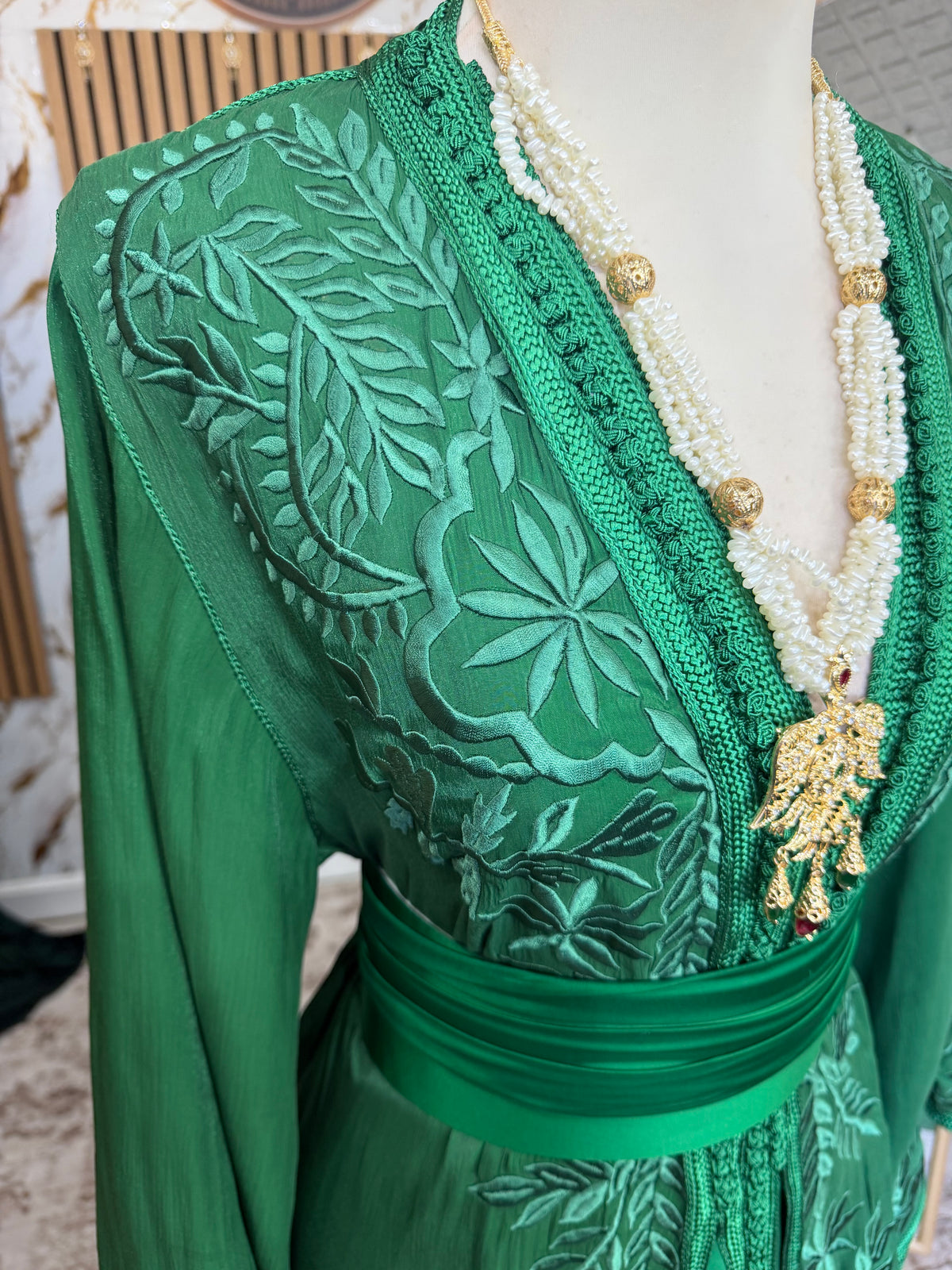 Organza brodée
