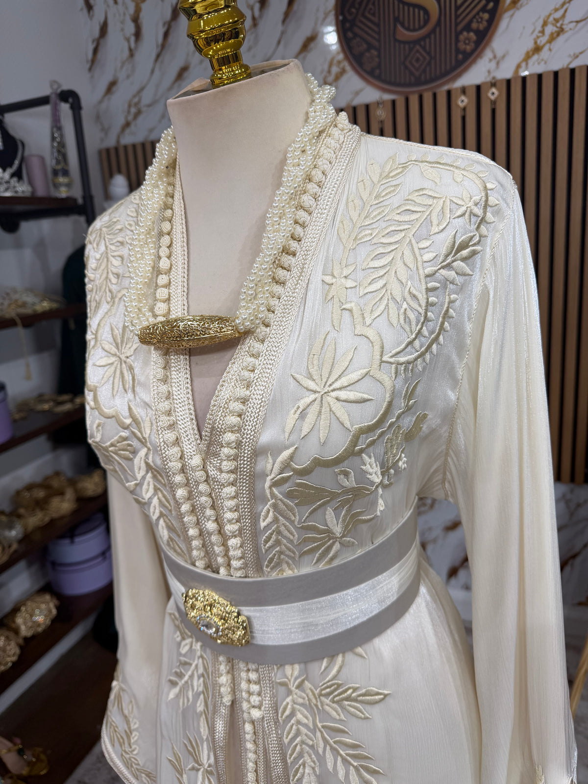 Organza brodée