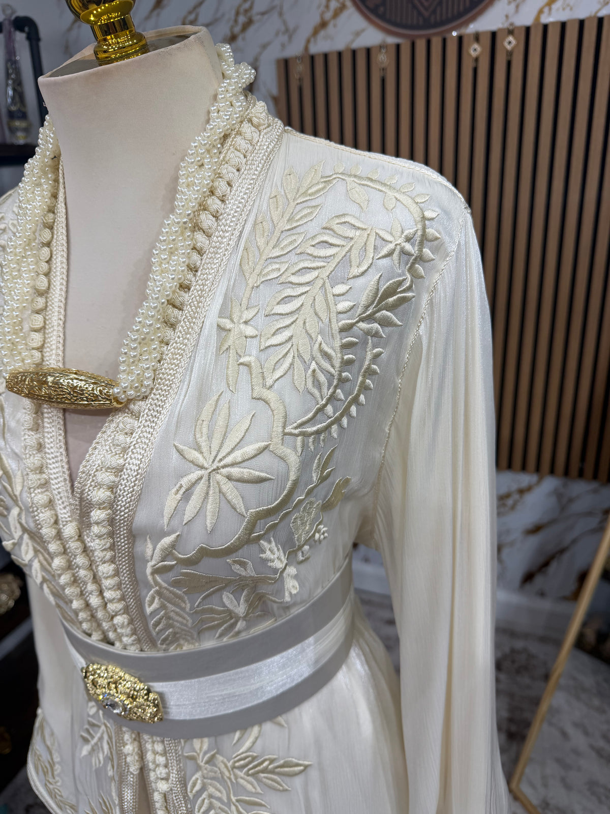 Organza brodée