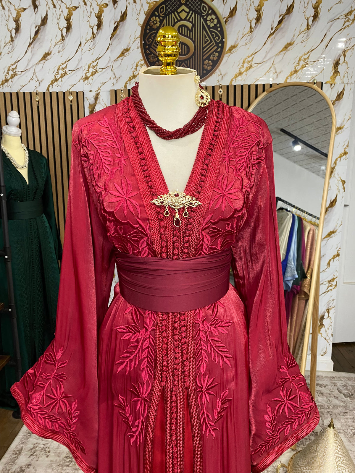 Organza brodée