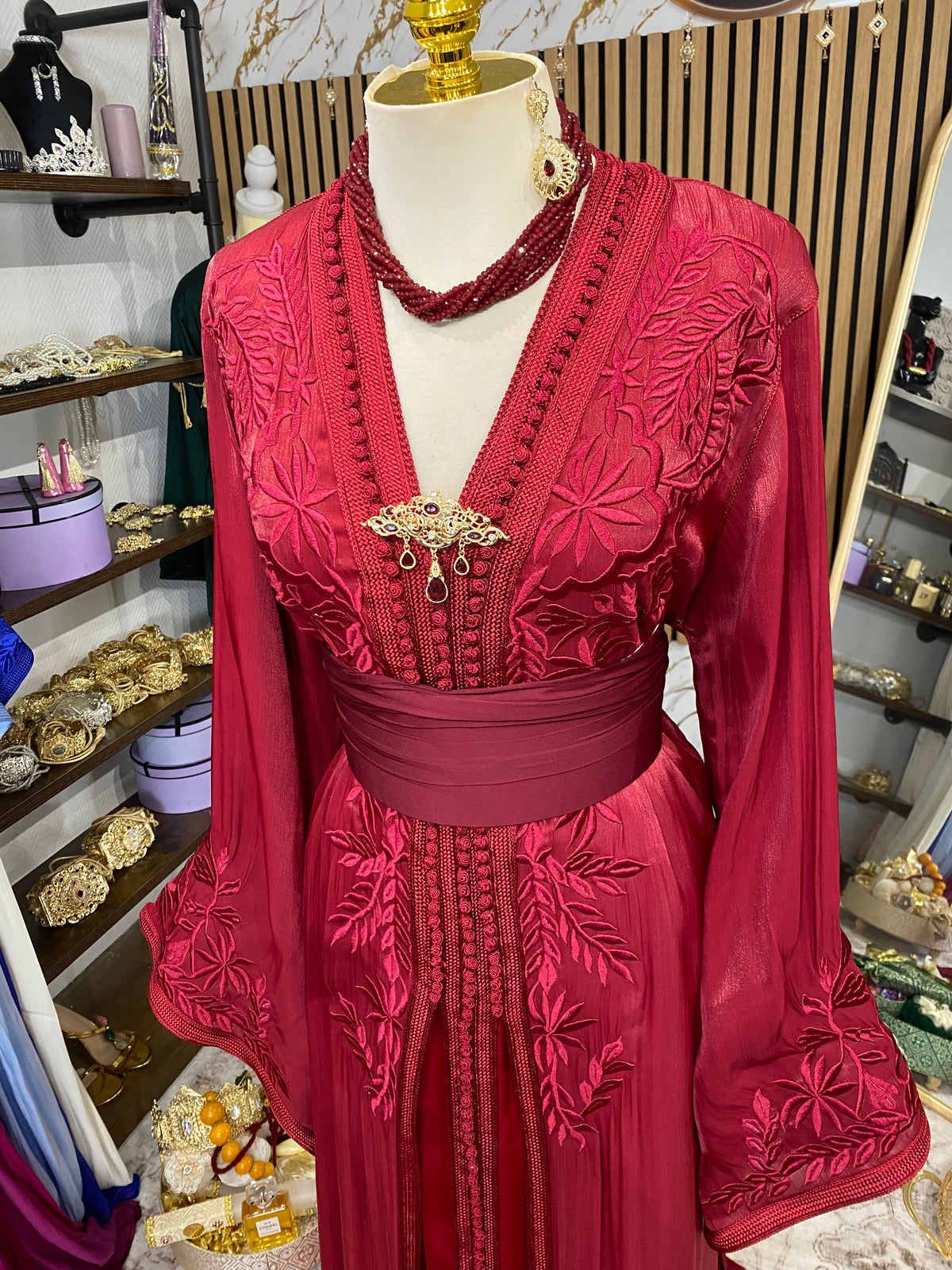 Organza brodée